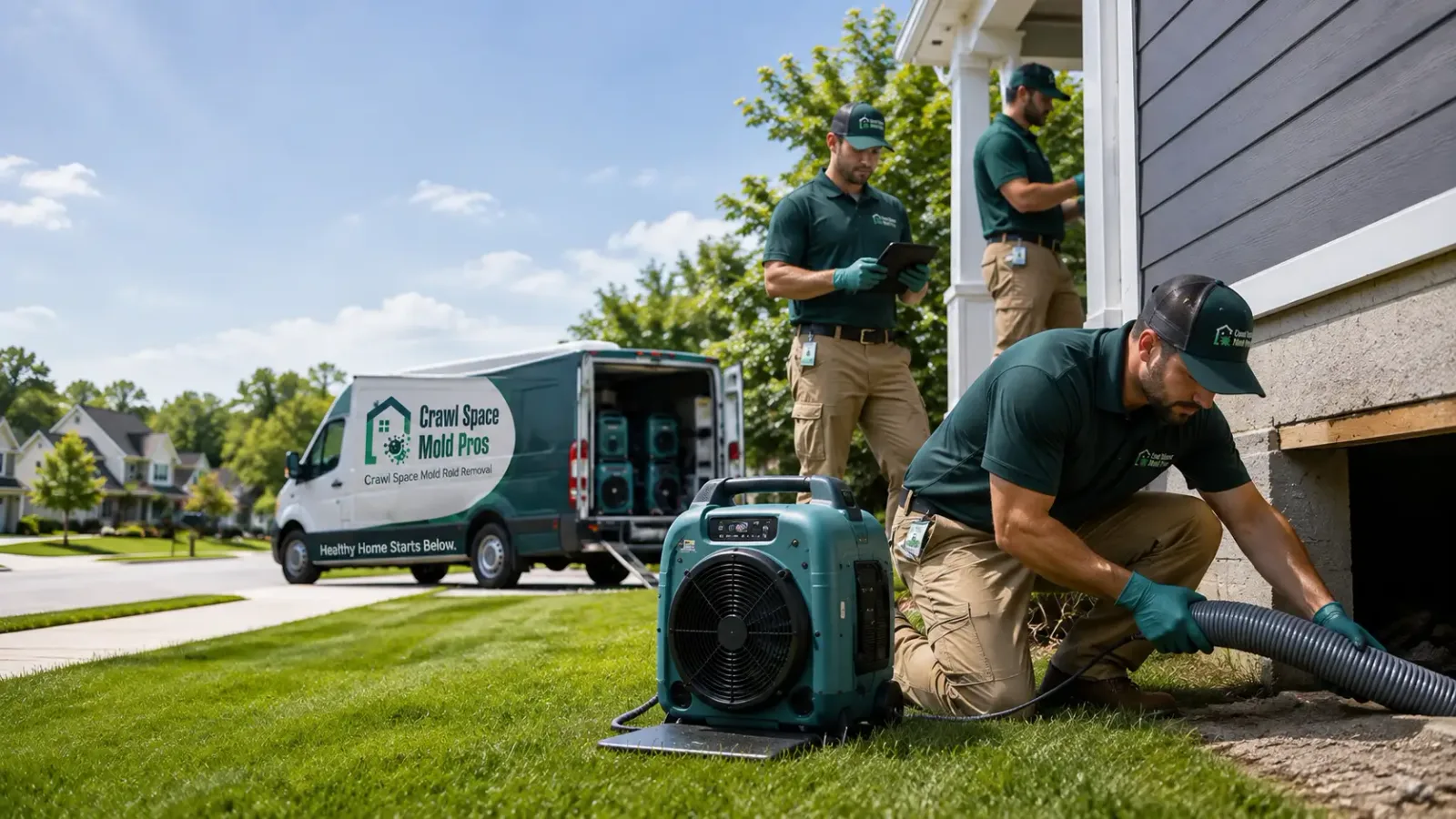 Crawl Space Mold Removal in New Munich, MN